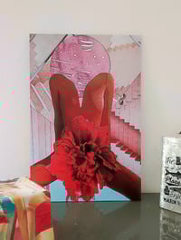 Image 4 of IL PIACERE E' TUTTO MIO - Surreal headless woman portrait in red