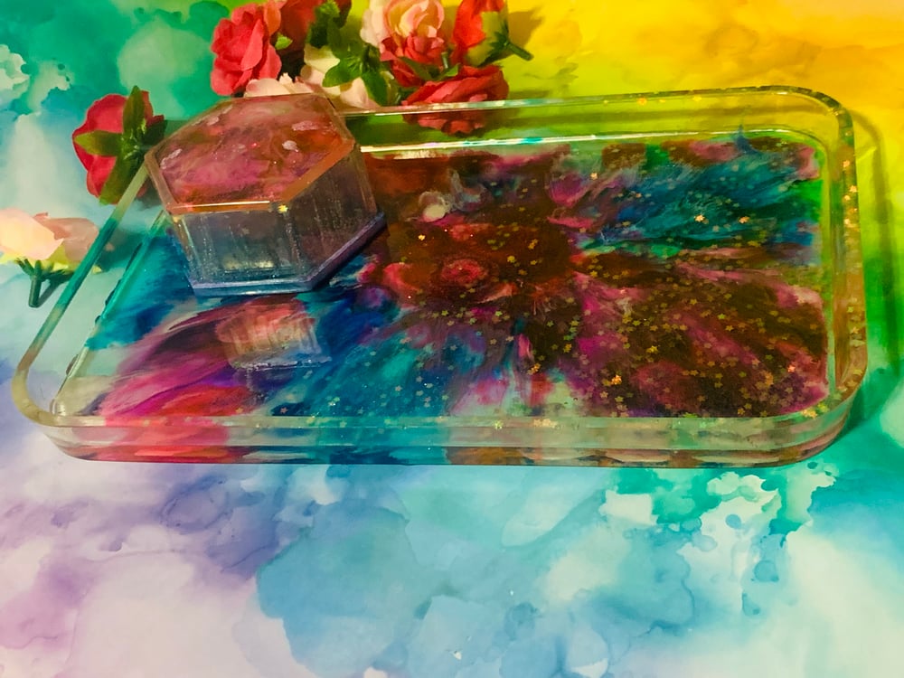 Image of Rolling tray and stash box