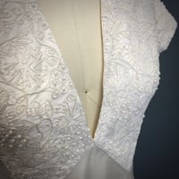 Image 4 of Dagny Beaded Silk Retro-Inspired Bridal Gown