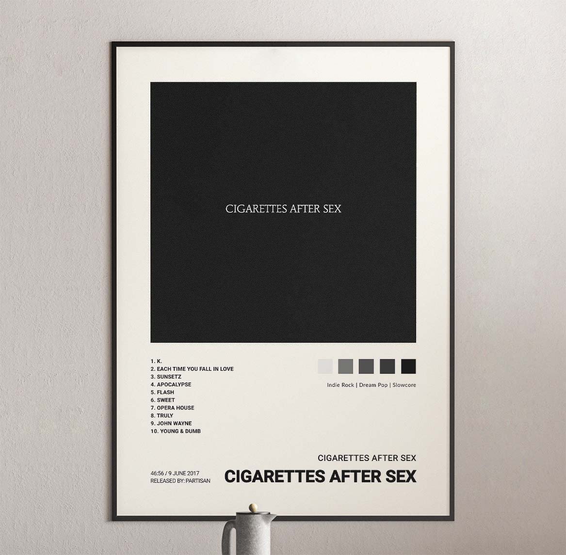 Cigarettes After Sex - Cigarettes After Sex Debut Album Cover Poster |  Architeg Prints