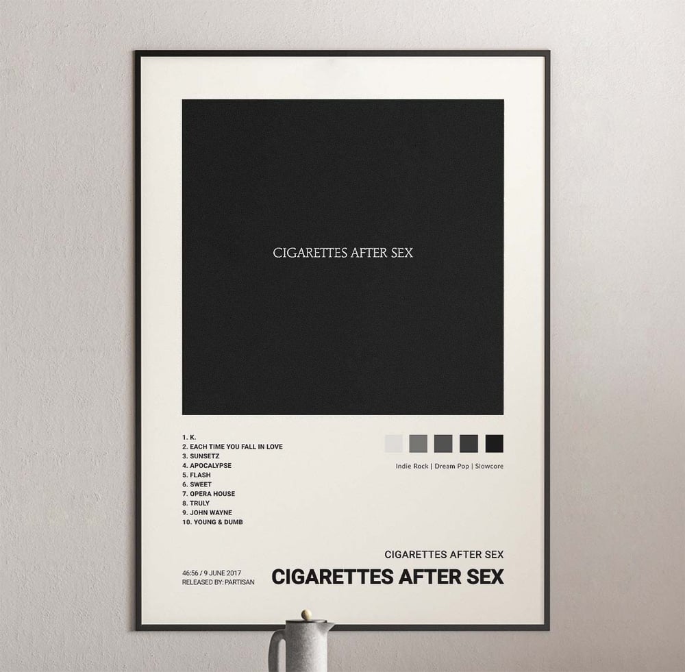 Cigarettes After Sex Cigarettes After Sex Debut Album Cover Poster Architeg Prints
