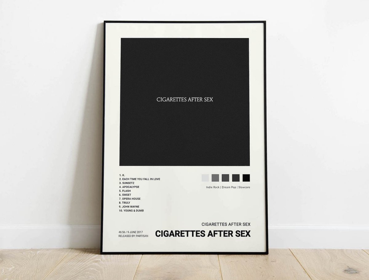 Cigarettes After Sex - Cigarettes After Sex Debut Album Cover Poster |  Architeg Prints