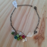Image 1 of Bracelet perles vertes et nacre