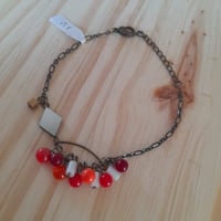 Image 1 of Bracelet perles orange et nacre