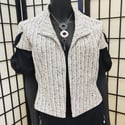 Black & White Butterfly Cropped Jacket