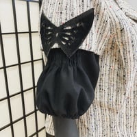 Image 4 of Black & White Butterfly Cropped Jacket