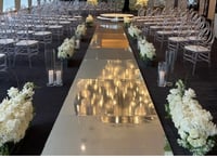 White  vinyl Aisle runner 40ft 