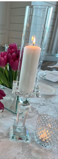 Image 4 of Crystal clear Luxury candles holder with candles 