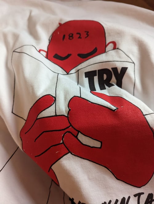 Image of "TRY" T-SHIRT by FUFU LIP NINJAS