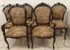 Bespoke Very Rare Vintage Italian Leopard Print Dining Set (Bargain)