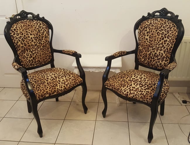 Leopard discount accent chair