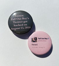 Fall Out Boy Twitter History 1.5in Button Pin Set