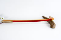 Image 4 of Handmade Wood Back Scratcher from Spectraply Tequila Sunrise with Maple Accent, Wooden Backscratcher
