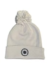 Weir bobble hat in Light Grey/ Black