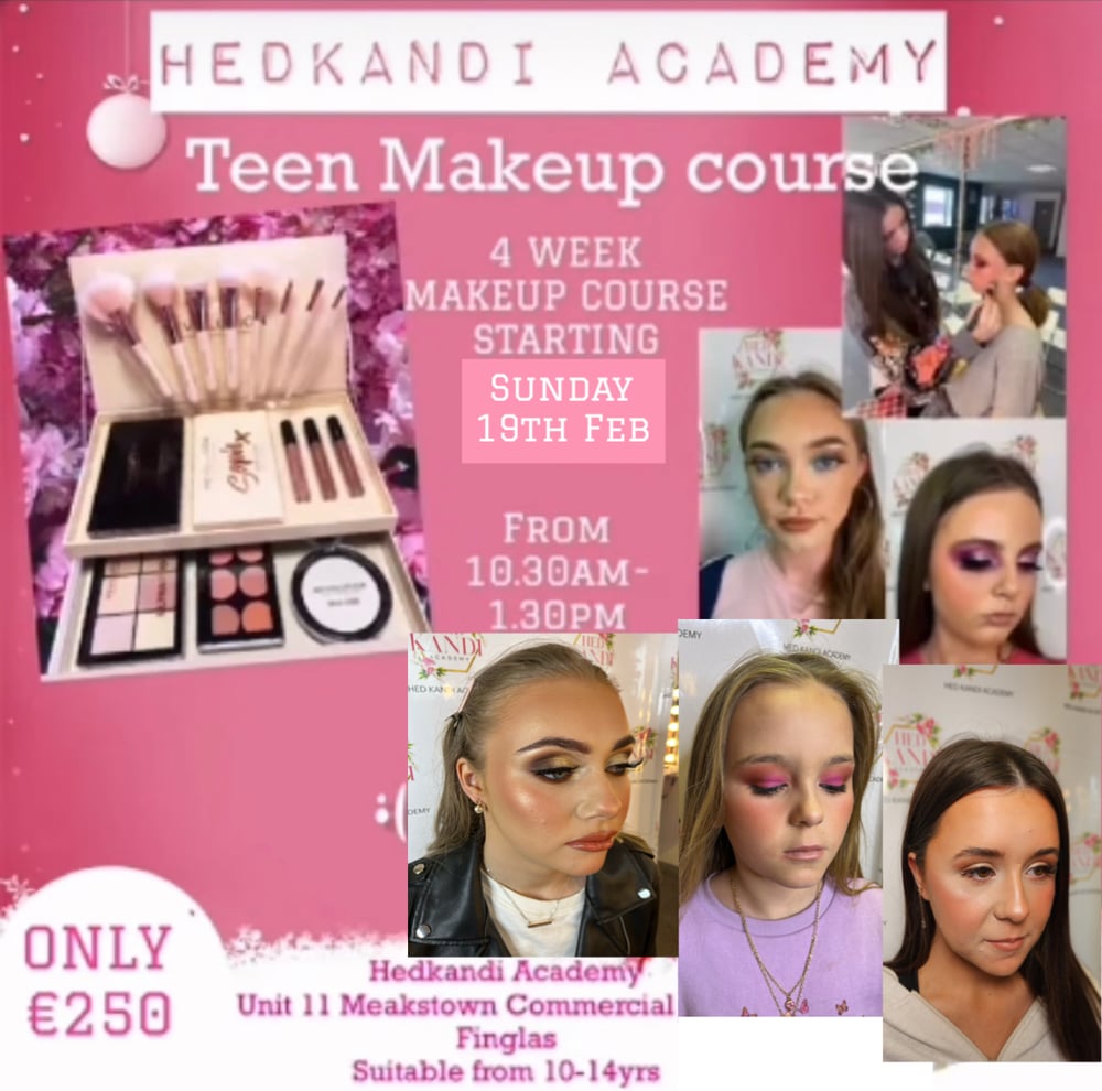 Image of Sunday 19th Feb 10.30-1.30pm Teen Makeup Course