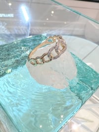 Image 2 of 14k diamond Cuban style ring