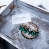 Emerald Hoop Earrings 
