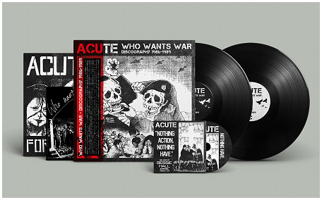 Image of ACUTE - “Who wants war – Discography 1986-1989” 2xLp+CD 