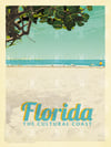 The Cultural Coast Florida Vintage Style Travel Poster Art | Print No 085