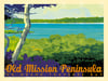 Old Mission Peninsula Leelanau Michigan Vintage Style Poster Art | Print No 083