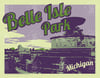 Belle Isle Park Detroit Michigan Vintage Style Travel Poster Art | Print No 091