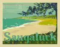 Saugatuck Michigan Limited Edition Vintage Style Travel Poster Art | Print No 092
