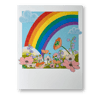 Rainbow Frog Floral Print