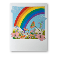 Image 1 of Rainbow Frog Floral Print