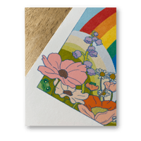 Image 2 of Rainbow Frog Floral Print