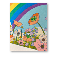 Image 3 of Rainbow Frog Floral Print