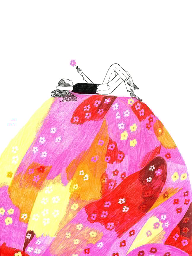 Flower Mountain print