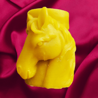 Image 1 of Horse Beeswax Candle