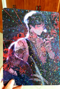 Image 3 of Scaramouch - glitter holo starlight - print