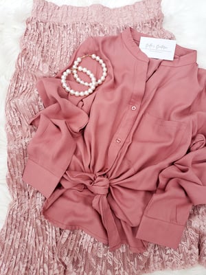 Image of Dianey Pearl Hoop Earrings 