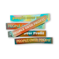 People Over Profit Mini Stickers