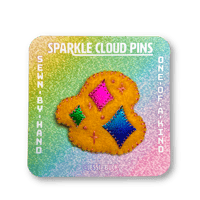 Sparkle Cloud Pin - Royal Yellow