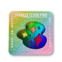 Sparkle Cloud Pin - Rainbow Dust