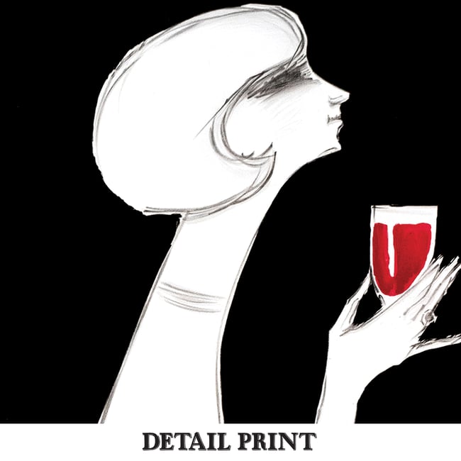 Campari Rouge | Bernard Villemot | 1980 | Vintage Ads | Wall Art Print | Vintage Poster