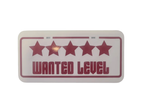 Image of WANTED LEVEL Plate