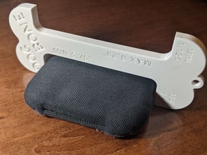 Dog Bone Cornhole bag measuring tool 3D Printed