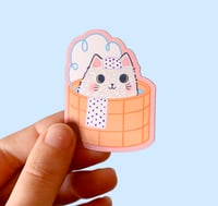 Image 1 of Chat onsen - Sticker