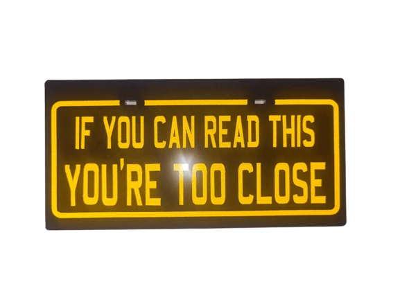Image of IF YOU CAN READ THIS Plate