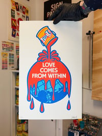Image 1 of LOVE COMES FROM WITHIN - RISOGRAPH PRINT