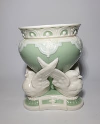 Image 1 of Minton Celadon Vase supported on Doves