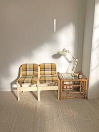 Image 2 of PAREJA DE SILLAS DE CUADROS, AÑOS 70