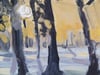Yellow Sky (Winter) - Framed Original