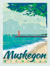 Muskegon Michigan Print No. [099]