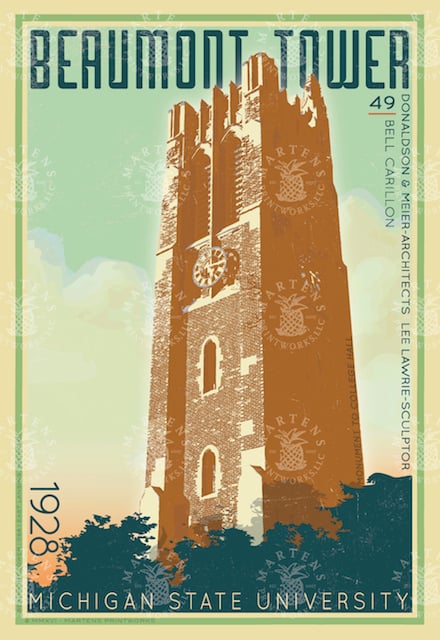 Beaumont Tower 2016 Limited Edition 13x19 Print No. 068