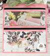 Pocket Project Bag/Finished/Art Gallery Roses/Pink Bind