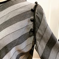 Image 3 of Chevron Bias-Cut Convertible Sleeve Blouse